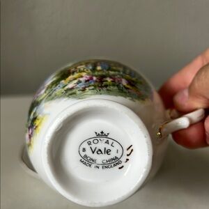 Royal Vale Floral Bone China Teacup made in England